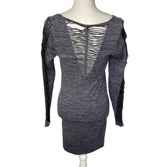 Vintage Bongo Bodycon Long Sleeve Dress Punkyfish Look Grunge Women’s Large - Picture 2 of 9